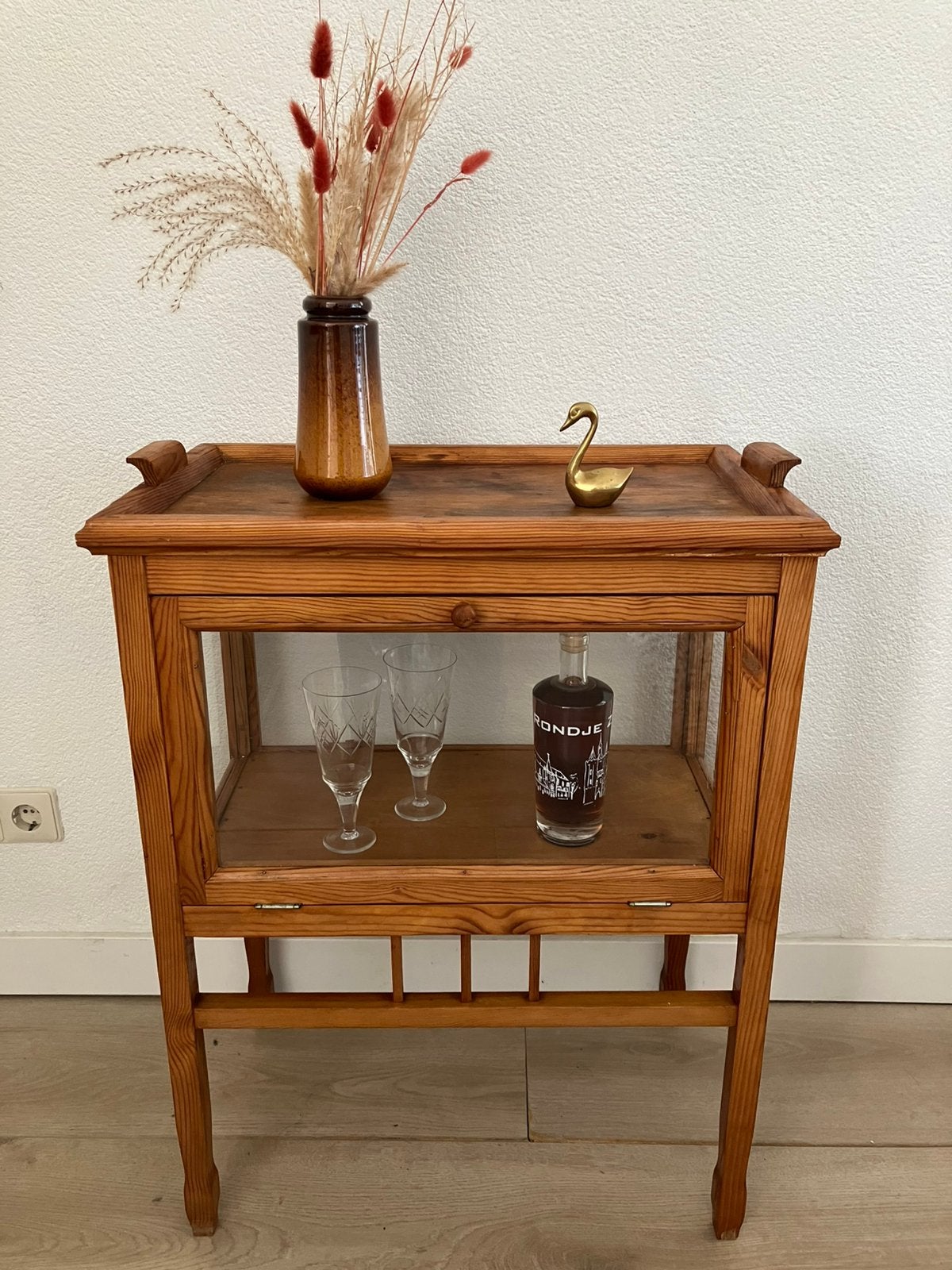 Theekastje, Huis en Inrichting, Kasten | Vitrinekasten, Ophalen, 50 tot 100 cm, Zo goed als nieuw, Minder dan 100 cm