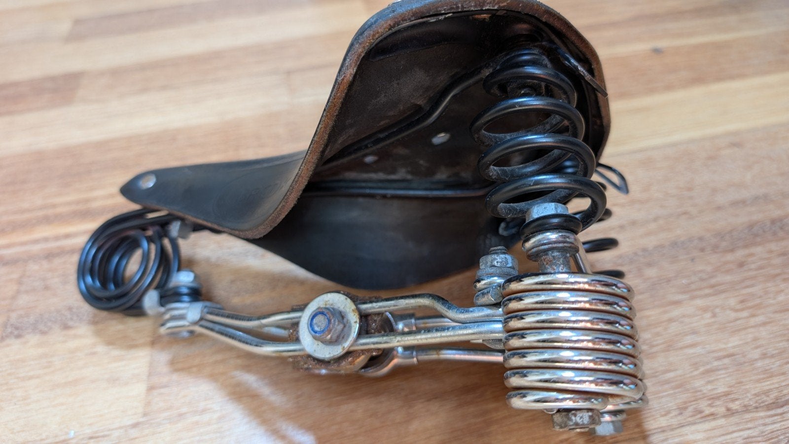 Brooks England B135 Zadel - Klassiek Geveerd Comfort, Toerfiets, Gebruikt, Leer, Ophalen of Verzenden