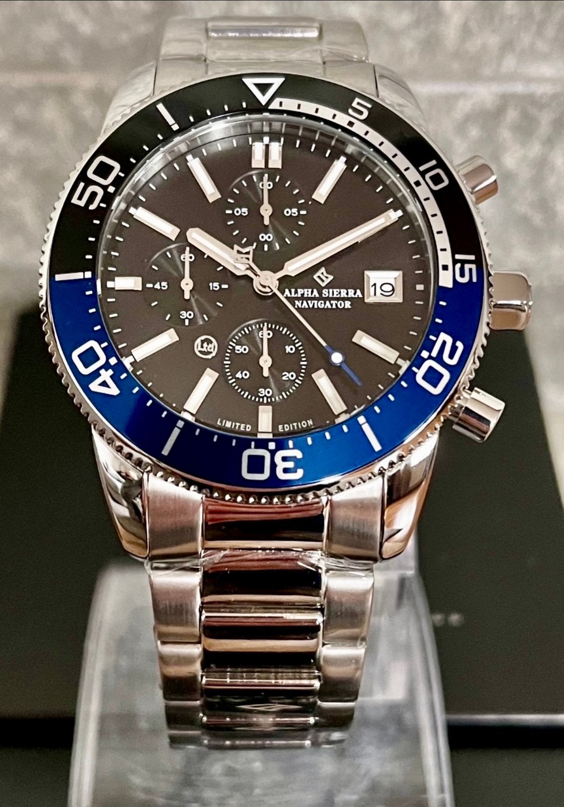 ALPHA SIERRA NAVIGATOR CHRONO TWV399€!💯%NIEUW, CERTIFICAAT, Ophalen of Verzenden, Nieuw