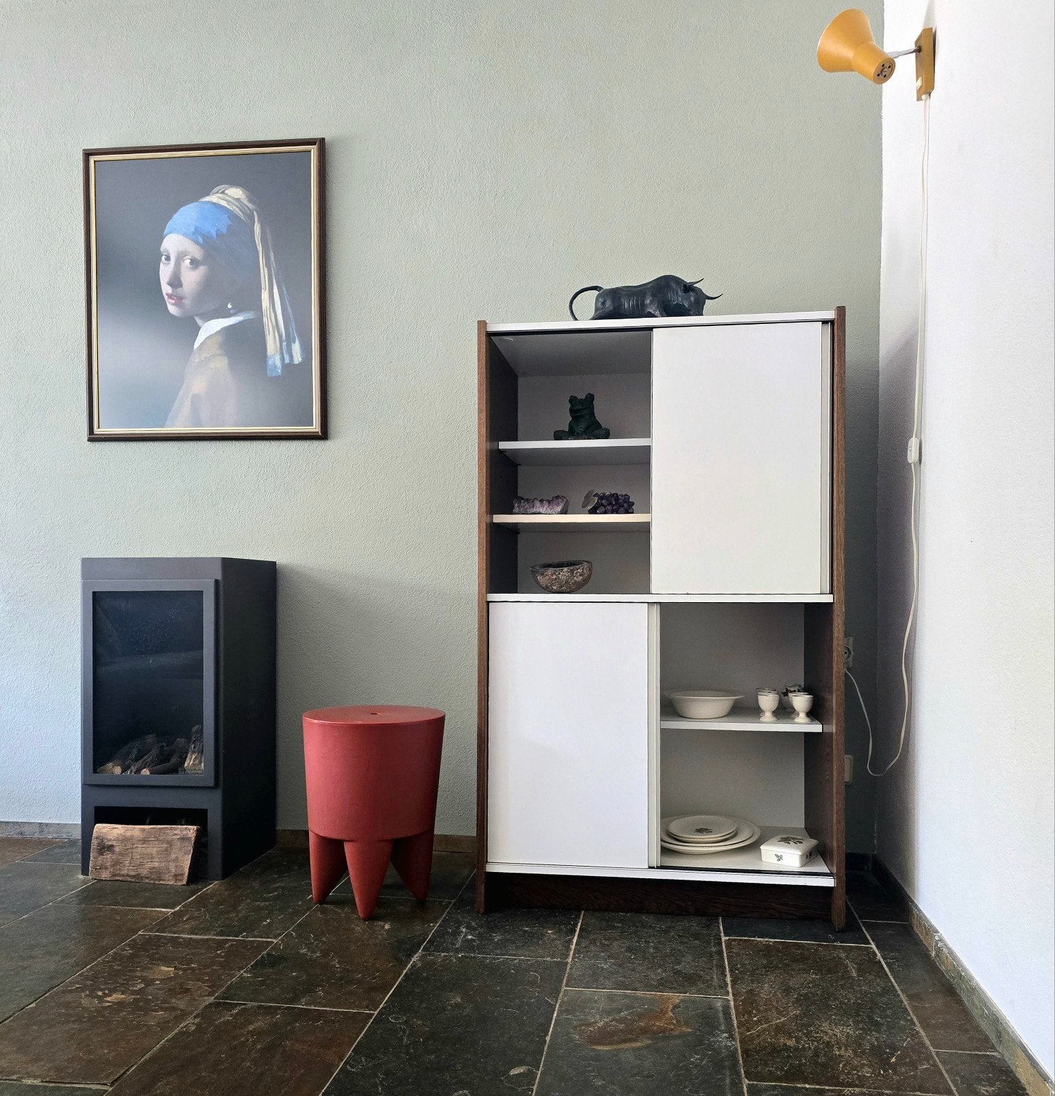 Wengé boekenkast 't Spectrum kast jaren 60, Ophalen, Jaren 60, 100 tot 150 cm, 50 tot 100 cm