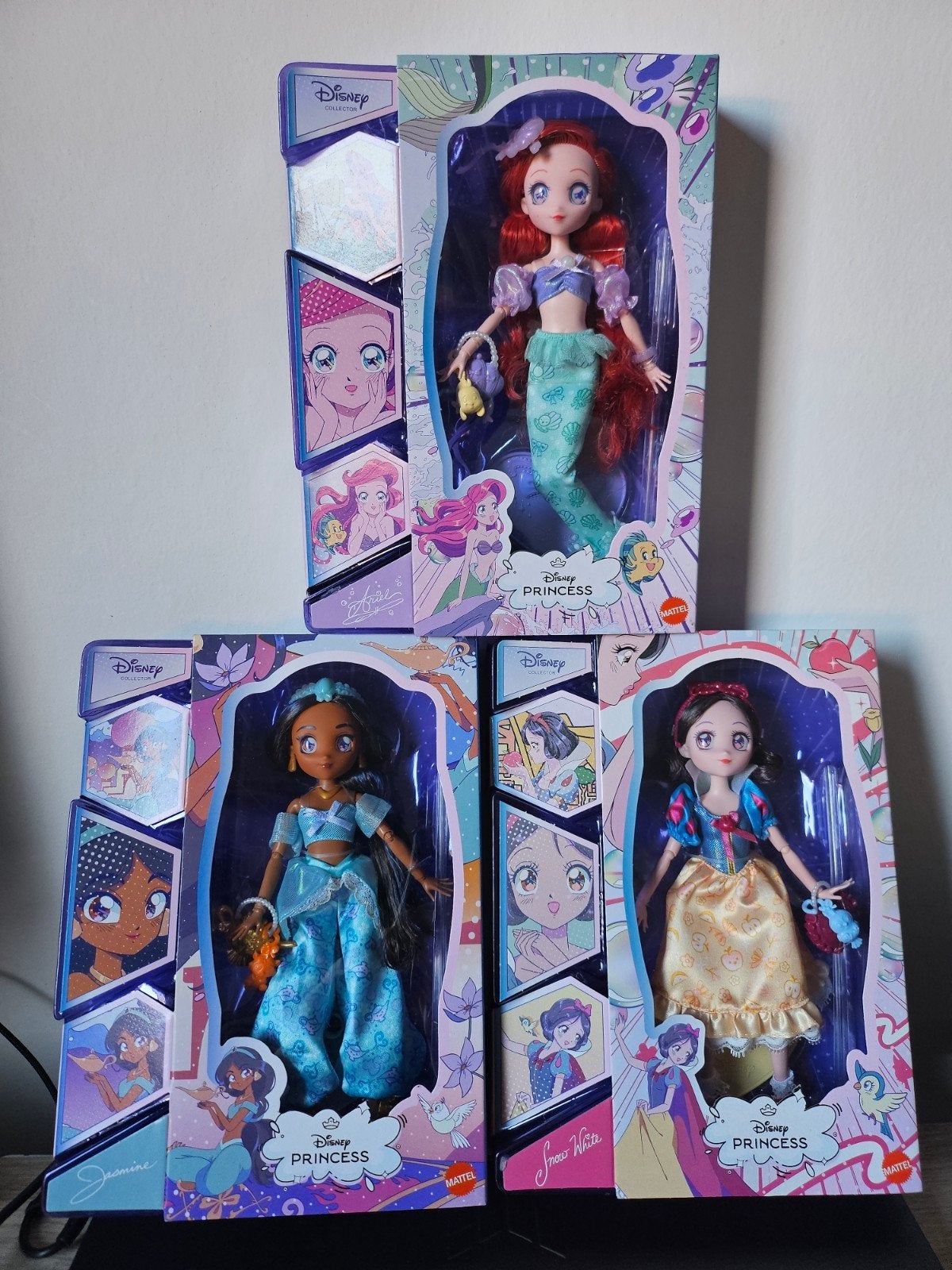 Nieuw: Disney Princess Manga: Sneeuwwitje, Ariel en Jasmine, Verzenden, Nieuw, Pop