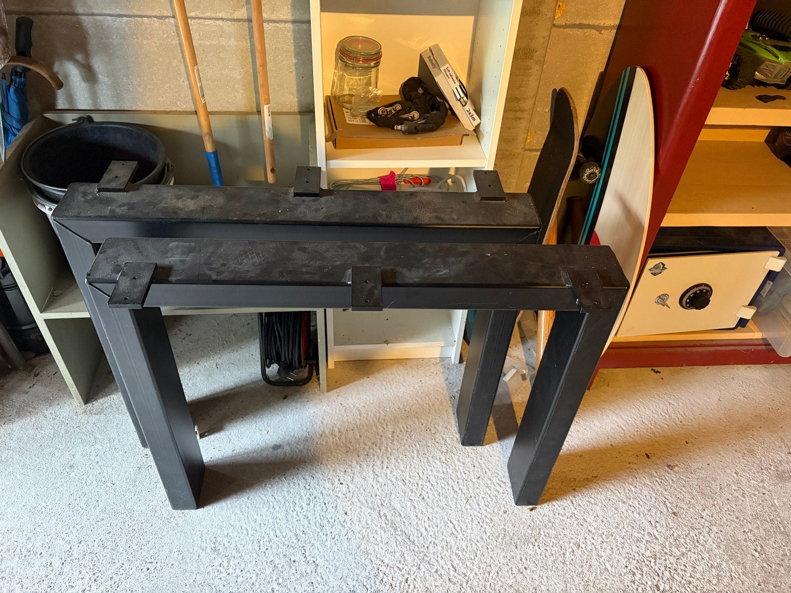 RVS tafelpoten met coating voor buiten tafel (73x90cm), Ophalen, Tafelpoot, Minder dan 50 cm, 50 tot 100 cm