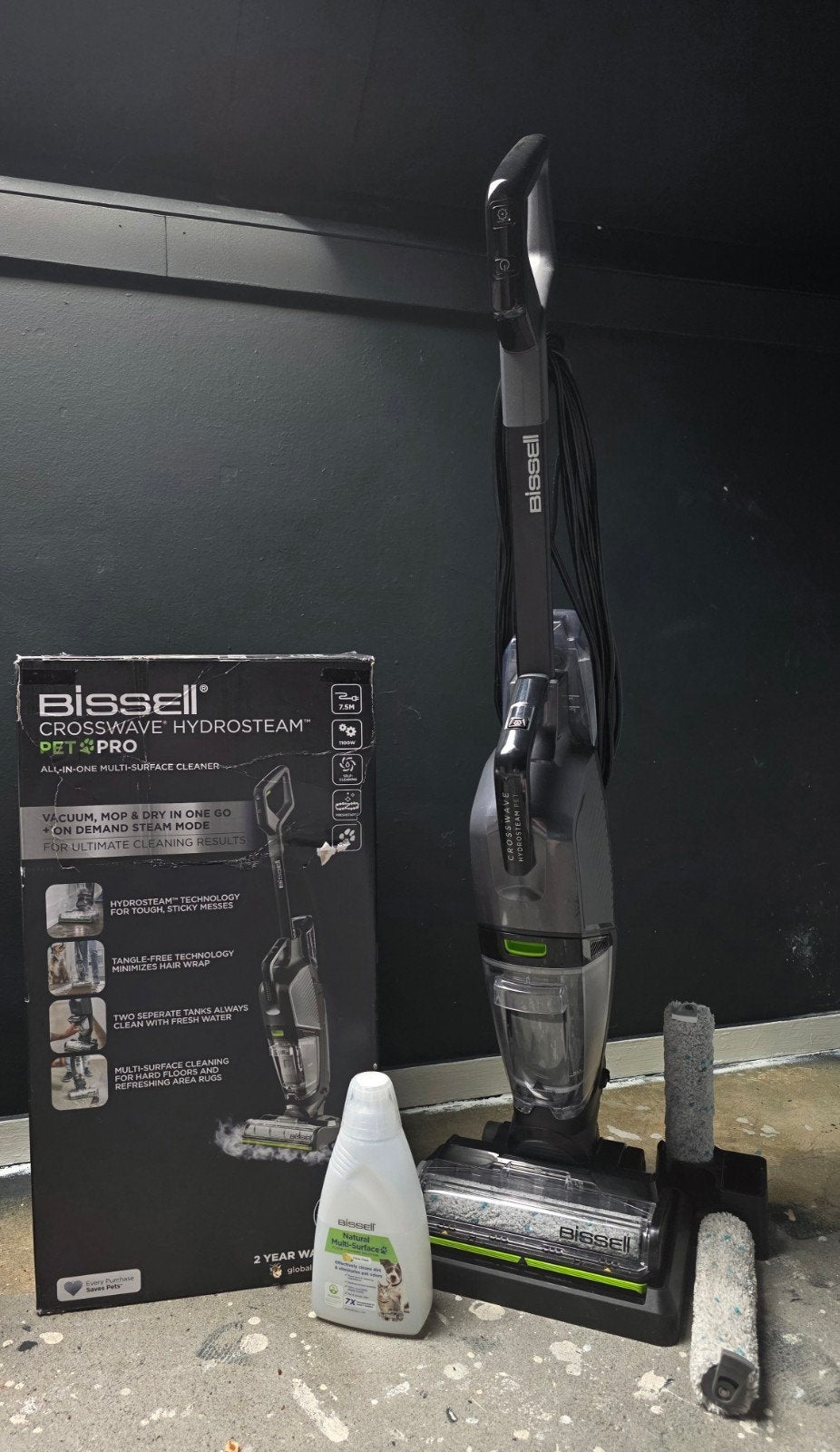 BISSELL CrossWave HydroSteam Pet Pro, Combi-reiniger, Overige merken, Dweilfunctie, Ophalen of Verzenden