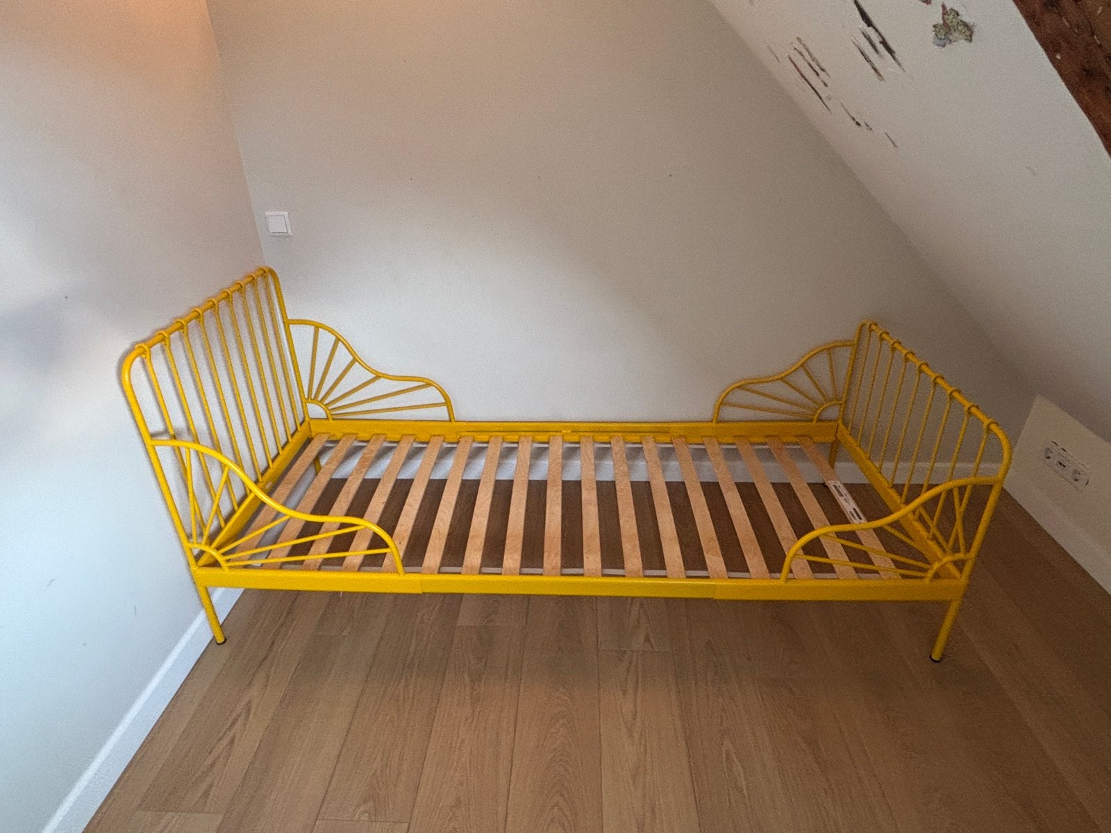 Ikea Minnen meegroeibed Ikea. 80x200, Huis en Inrichting, Slaapkamer | Bedden, Ophalen, Gebruikt, 80 cm, 200 cm