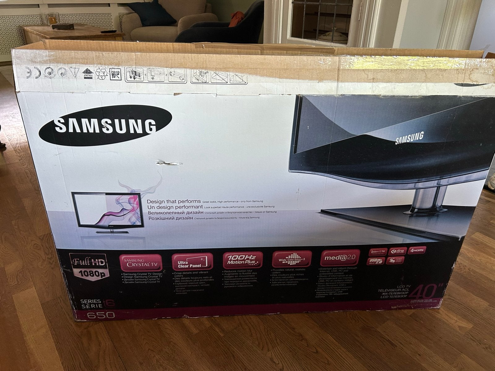 Samsung 100Hz LCD TV 40”, Ophalen, 50 Hz, Zo goed als nieuw, Samsung
