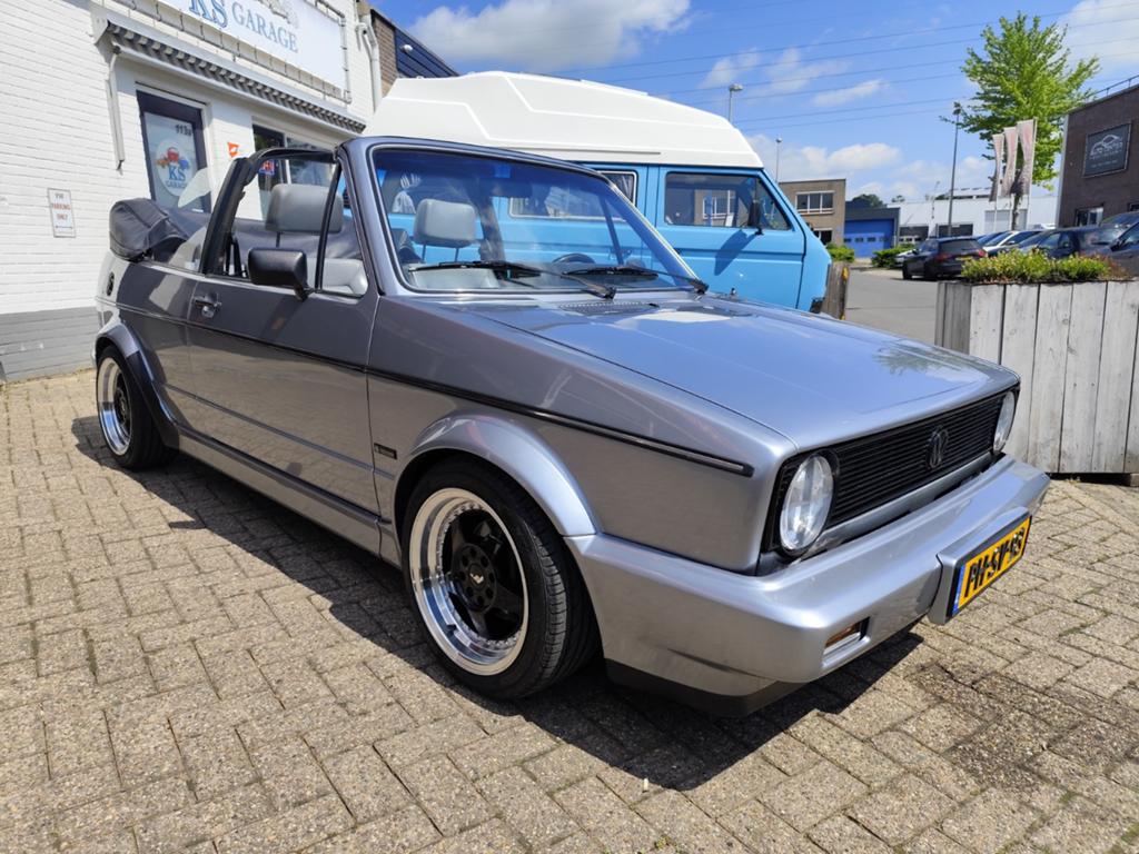 Volkswagen Golf 1.6 Cabriolet 53KW K6 1988 Grijs, Auto's, Volkswagen, Voorwielaandrijving, Zwart, 4 cilinders, Handgeschakeld