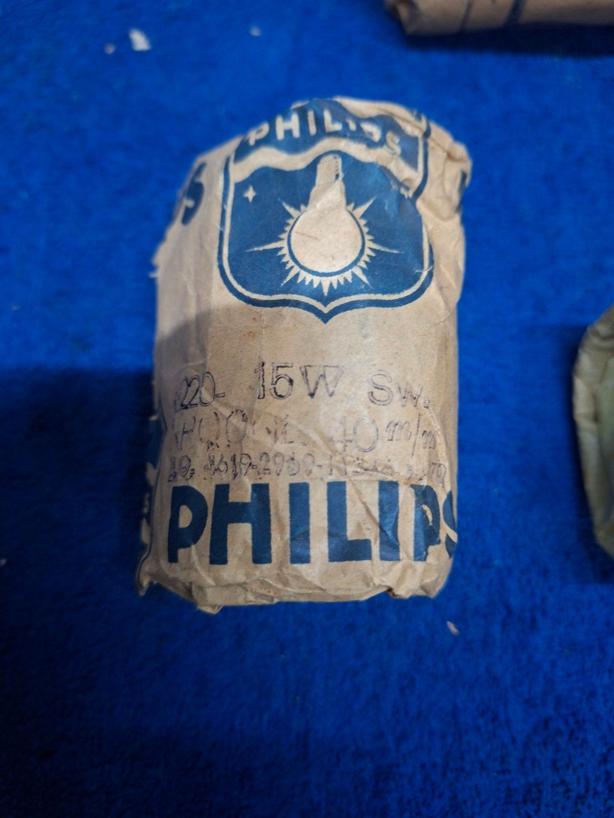 Vintage Philips gloeilamp Nos in originele verpakking., Ophalen