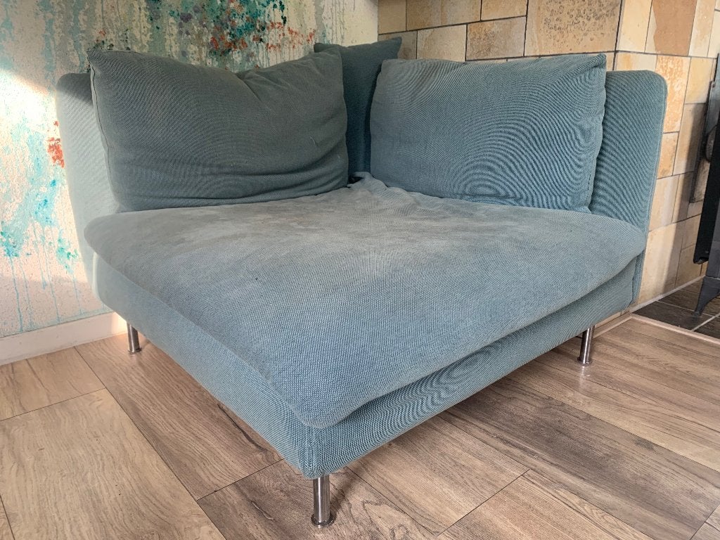 IKEA hoekstoel bank fauteuil groen, Huis en Inrichting, Ophalen, Gebruikt, 75 tot 100 cm, 100 tot 125 cm