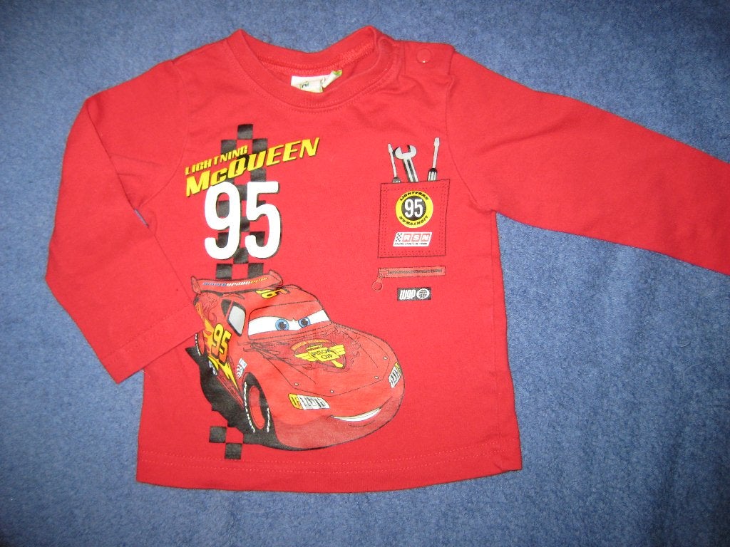 Rood shirt, 68, Disney Baby, Ophalen of Verzenden, Zo goed als nieuw, Jongetje, Shirtje of Longsleeve