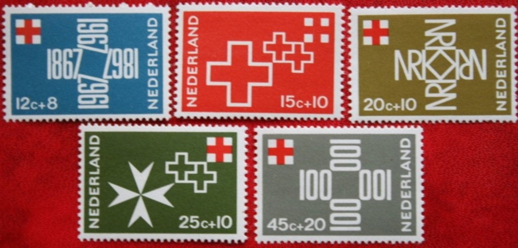 Nederland 1967 - nvph 889-893 - Rode Kruis   BBK, Postzegels en Munten, Postzegels | Nederland, Ophalen of Verzenden, Na 1940