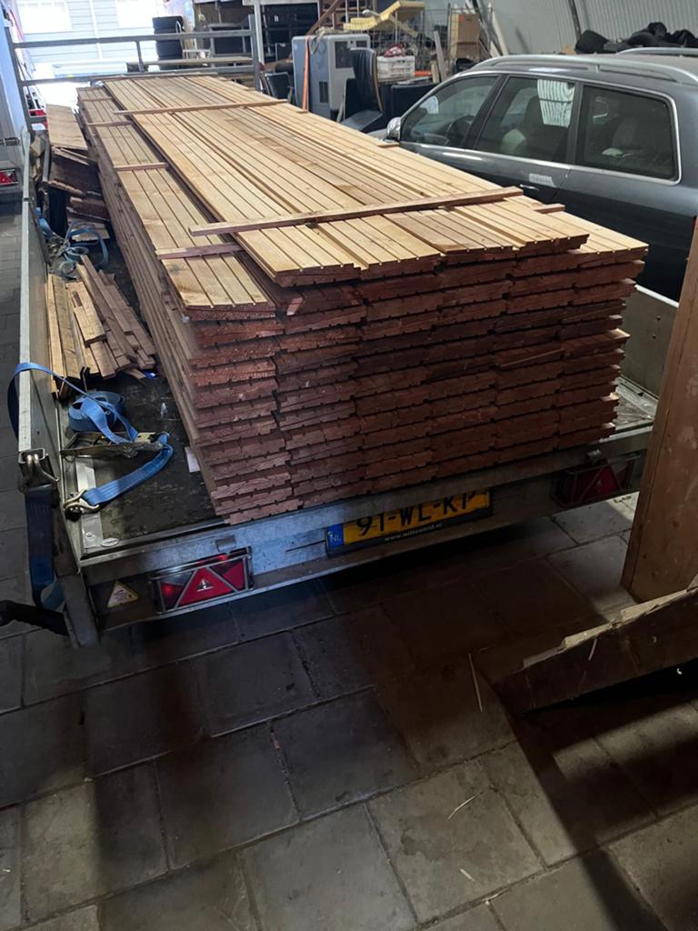 100 nieuwe planken Vuren Zweeds rabat., Ophalen, Nieuw, 250 cm of meer, Planken