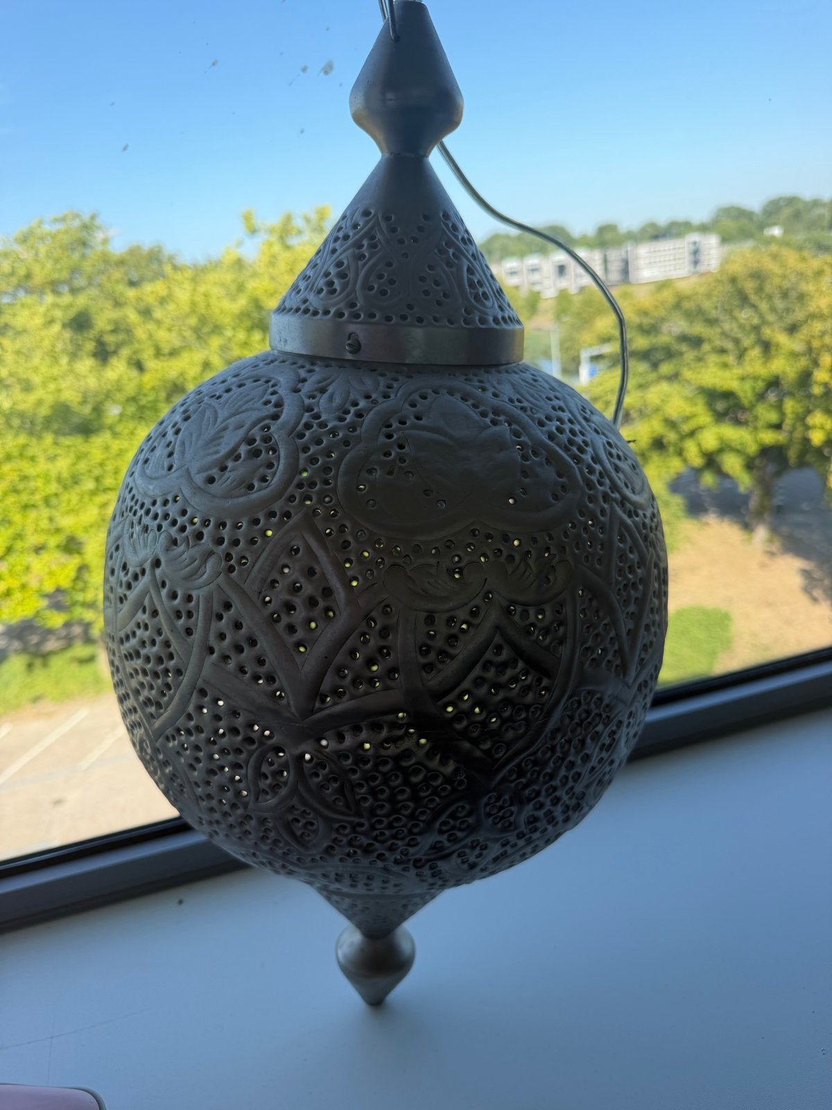 Oosterse hanglamp, Marokkaanse lamp, sfeervolle verlichting, Ophalen, Gebruikt, Metaal, Overige fittingen
