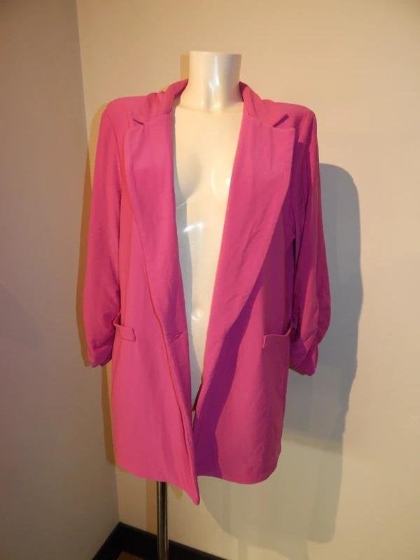 Joseph Ribkoff fel roze jasje blazer soepel vallend D44