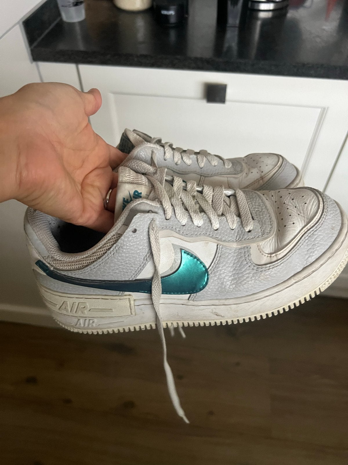 Gedragen Nike Air Force 1 Shadow Up maat39!, Ophalen of Verzenden, Gedragen, Wit, Sneakers of Gympen