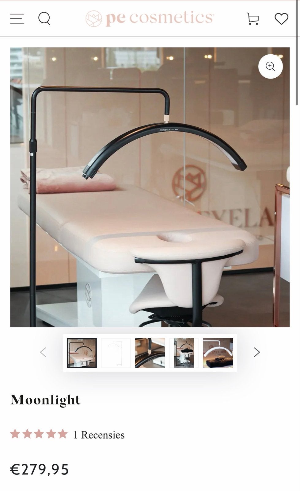 Pe Cosmetic Moonlight lamp zwart, Ophalen of Verzenden