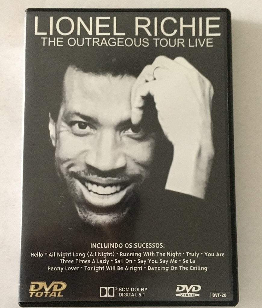 Lionel Richie - The Outrageous Tour Live DVD, Alle leeftijden, Inclusief doosje, Ophalen of Verzenden, Zo goed als nieuw