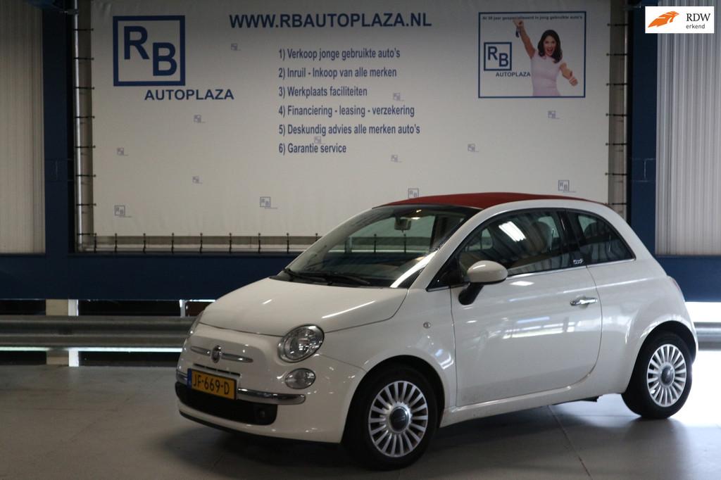 Fiat 500 C 0.9 TwinAir Lounge / CABRIO / APK 5-2027 / WHITE, Euro 5, 86 pk, Gebruikt, 31 €/maand