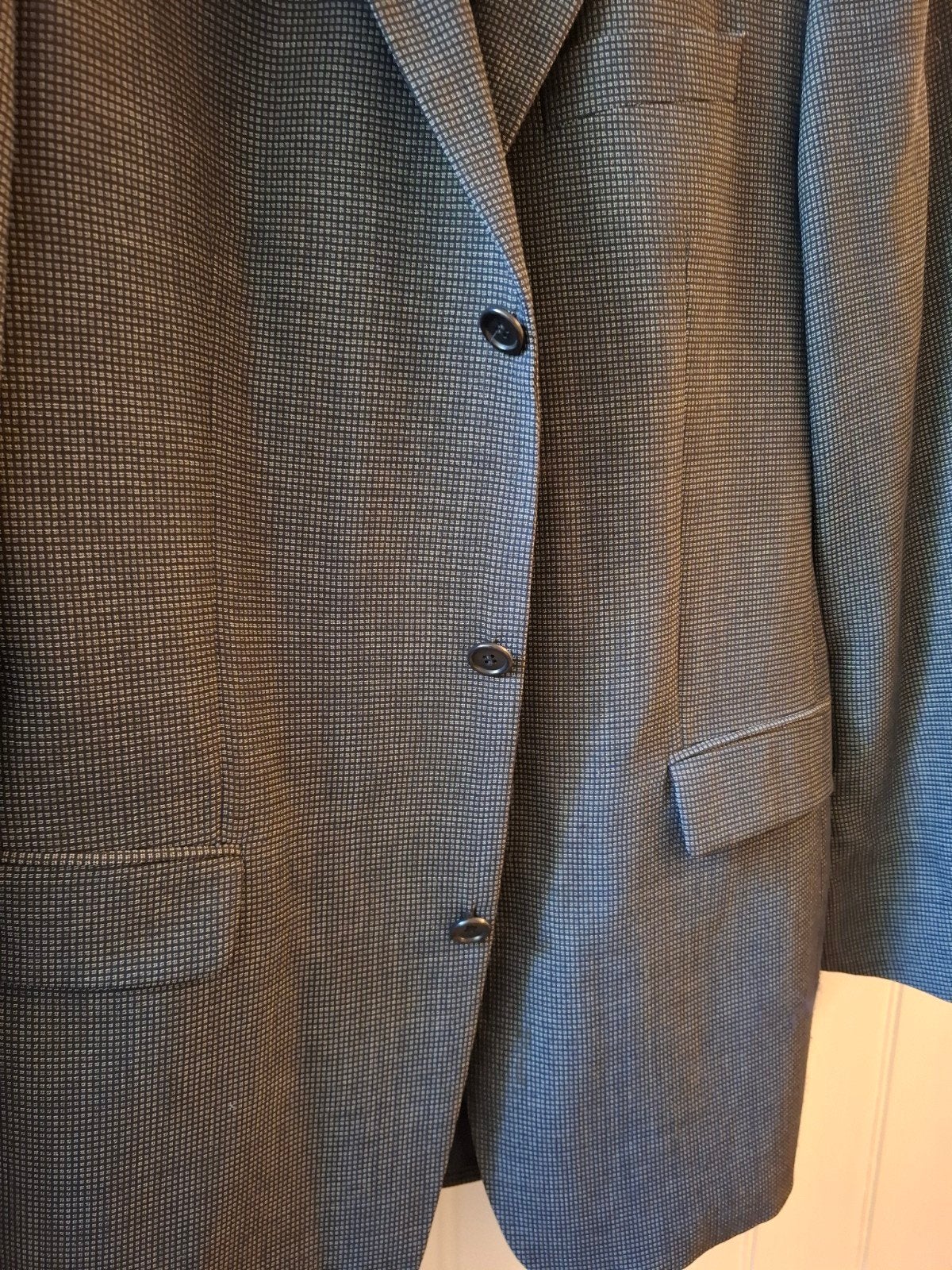Hugo Boss Da Vinci Blazer Wol Maat 98  (Lengtemaat), Kleding | Heren, Kostuums en Colberts, Zo goed als nieuw, Overige maten, Blauw