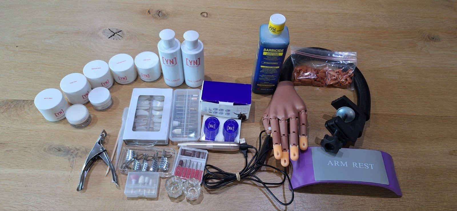 Complete nagelset: Young Nails, Barbicide, oefenhand, Ophalen, Zo goed als nieuw, Overige typen