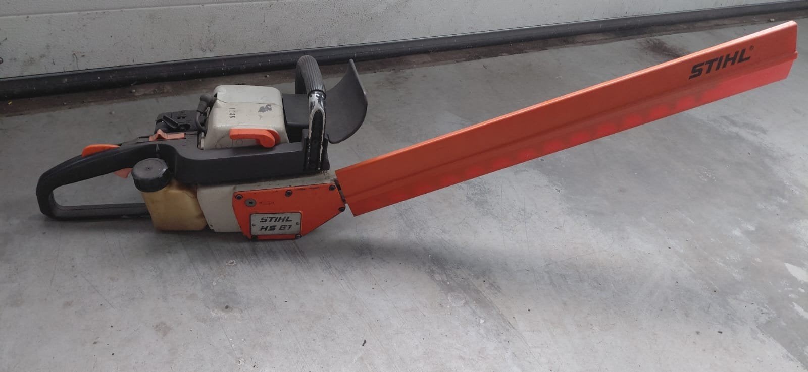 Stihl HS61 heggenschaar - scherpe messen, start goed, Ophalen, Gebruikt, Benzine, Stihl
