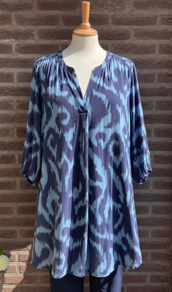 Via Appia Due Tuniek Blauw – Maat 52/54 Zo goed als nieuw, Kleding | Dames, Verzenden, Zo goed als nieuw, Maat 46/48 (XL) of groter