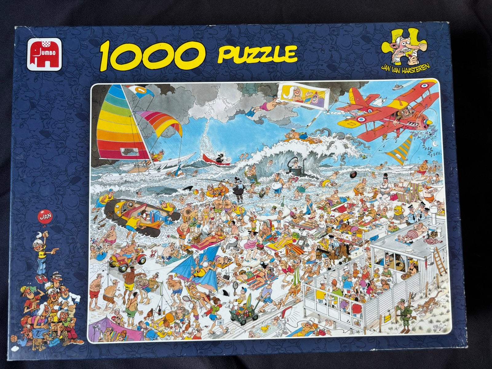 Jan van Haasteren 1000 stukjes puzzel - At this Beach, Ophalen, 500 t/m 1500 stukjes, Gebruikt, Legpuzzel
