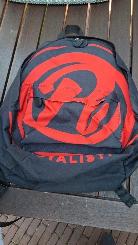 Royalistiq Big R rugzak zwart rood, Overige merken, 25 tot 40 cm, Ophalen of Verzenden, Zo goed als nieuw