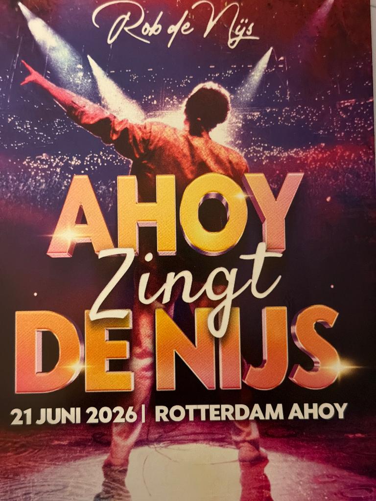 Ahoy zingt De Nijs tickets, Twee personen, Juni, Levenslied