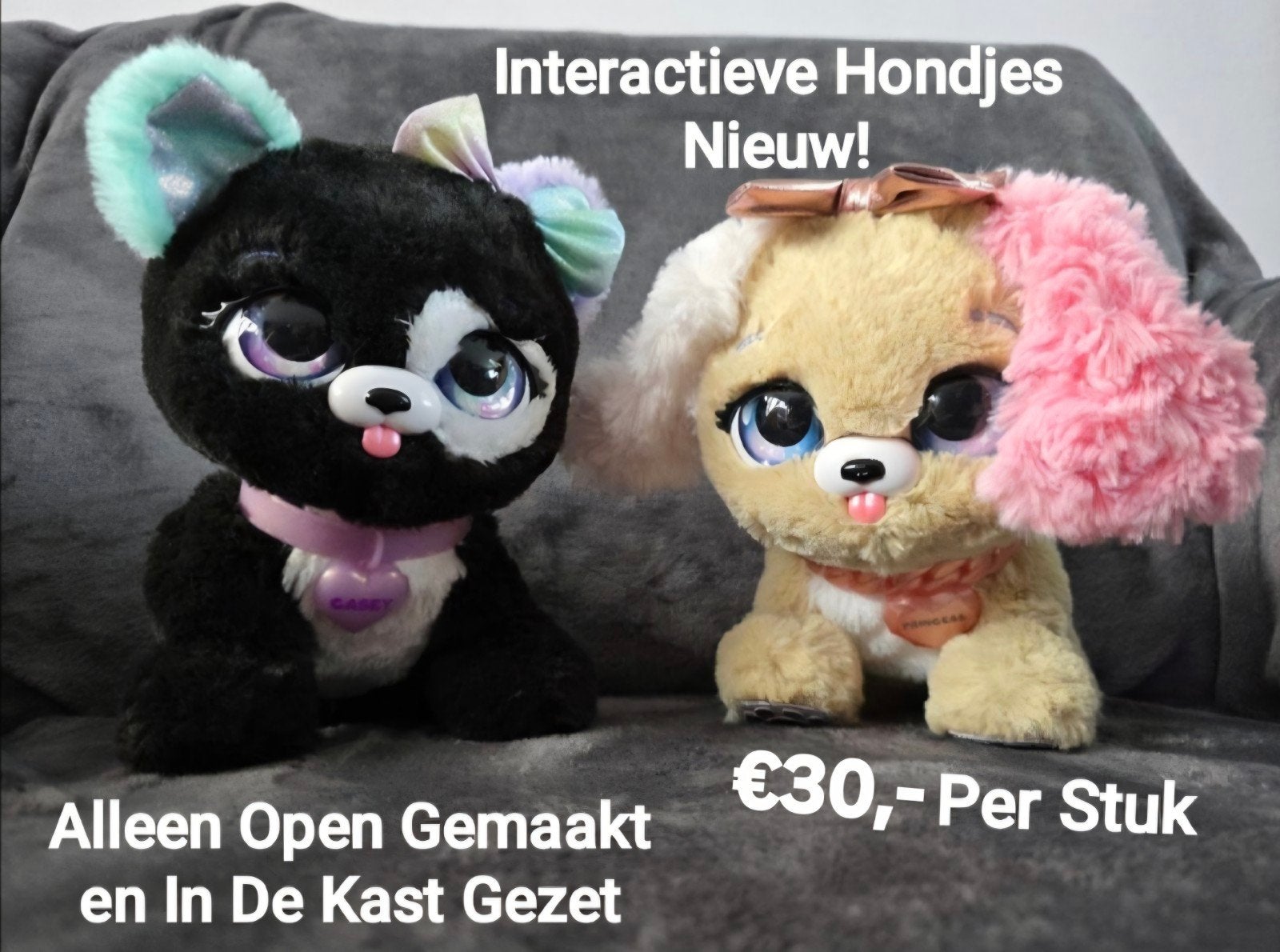 Interactieve Hondjes Stonden Ter Decoratie €30,- Per Stuk, Ophalen of Verzenden, Nieuw, Jongen of Meisje