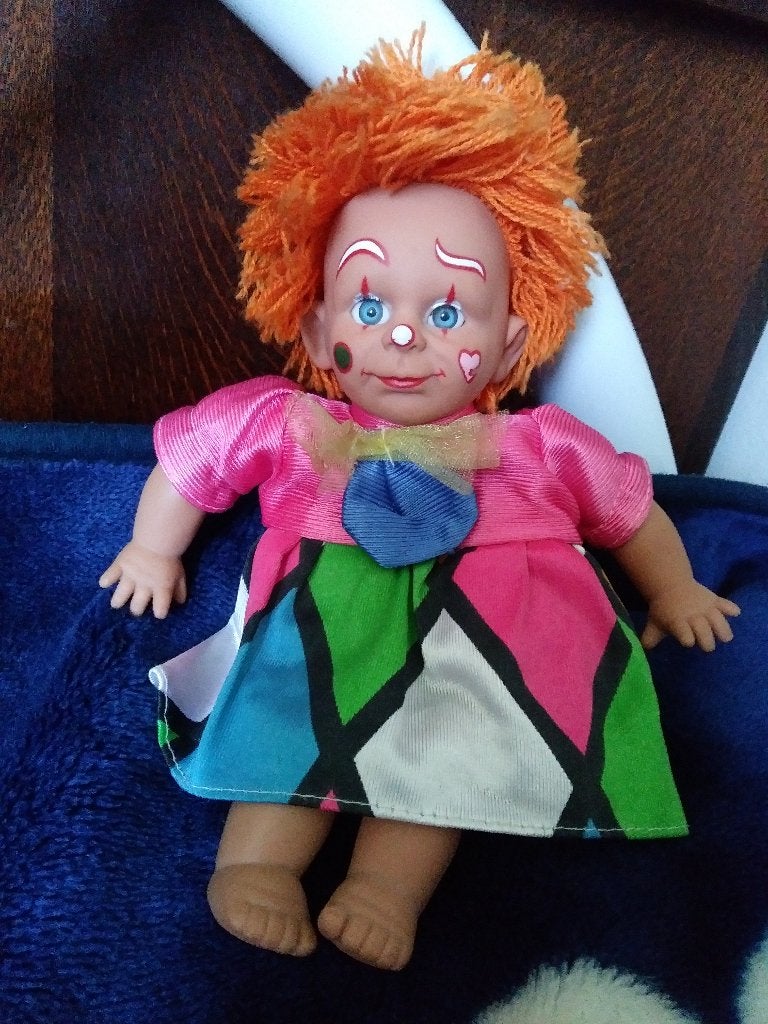 Popje Clown met merk, Ophalen, Zo goed als nieuw, Pop, Levensecht of Reborn