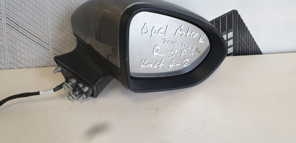 Spiegel buiten Rechts elektrisch Opel Astra K 2015-2022 pin9, Ophalen of Verzenden, Nieuw, Opel