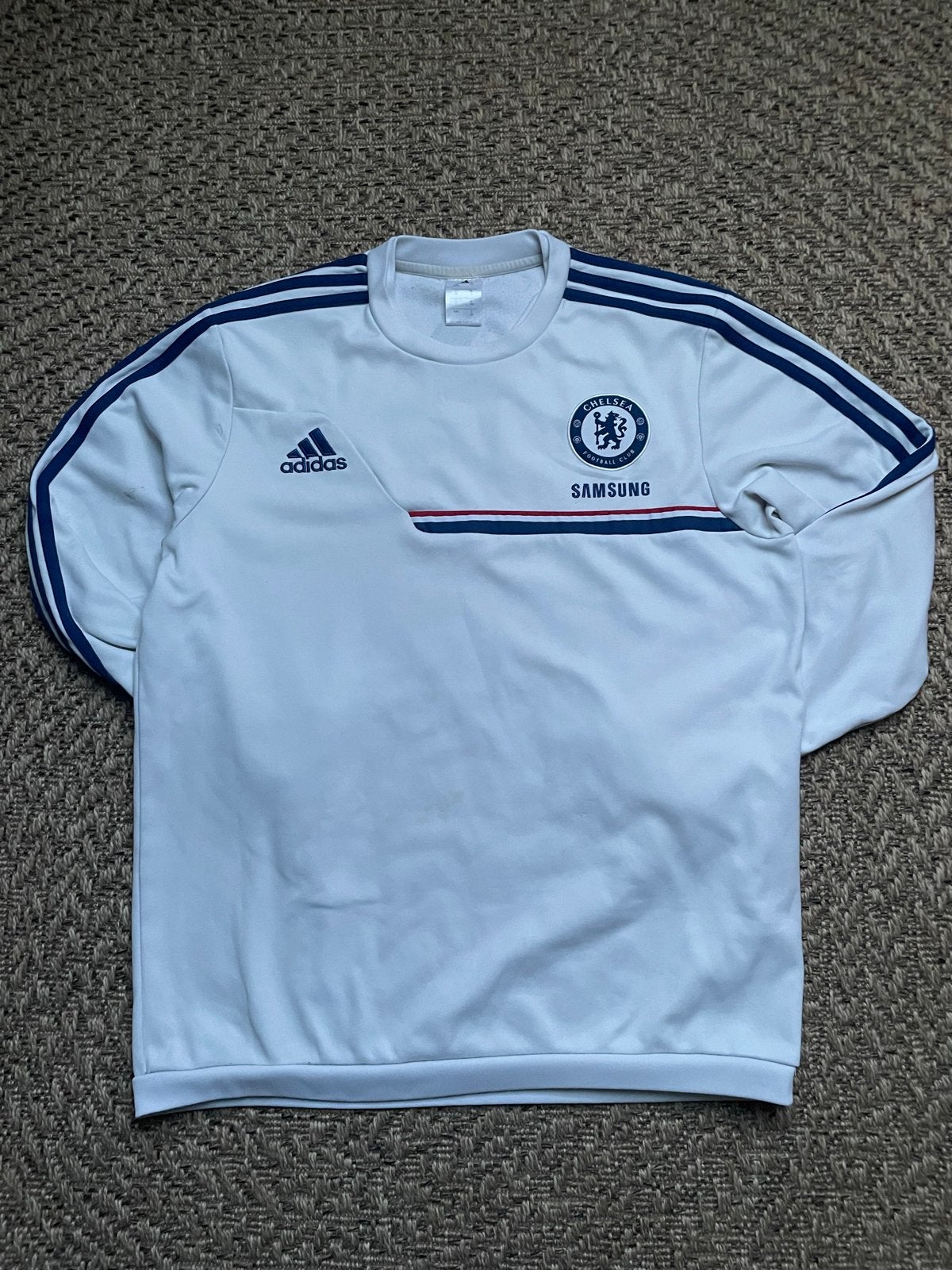 Adidas Chelsea FC Trainingstrui Wit Maat S, Verzenden, Wit, Voetbal, Gedragen