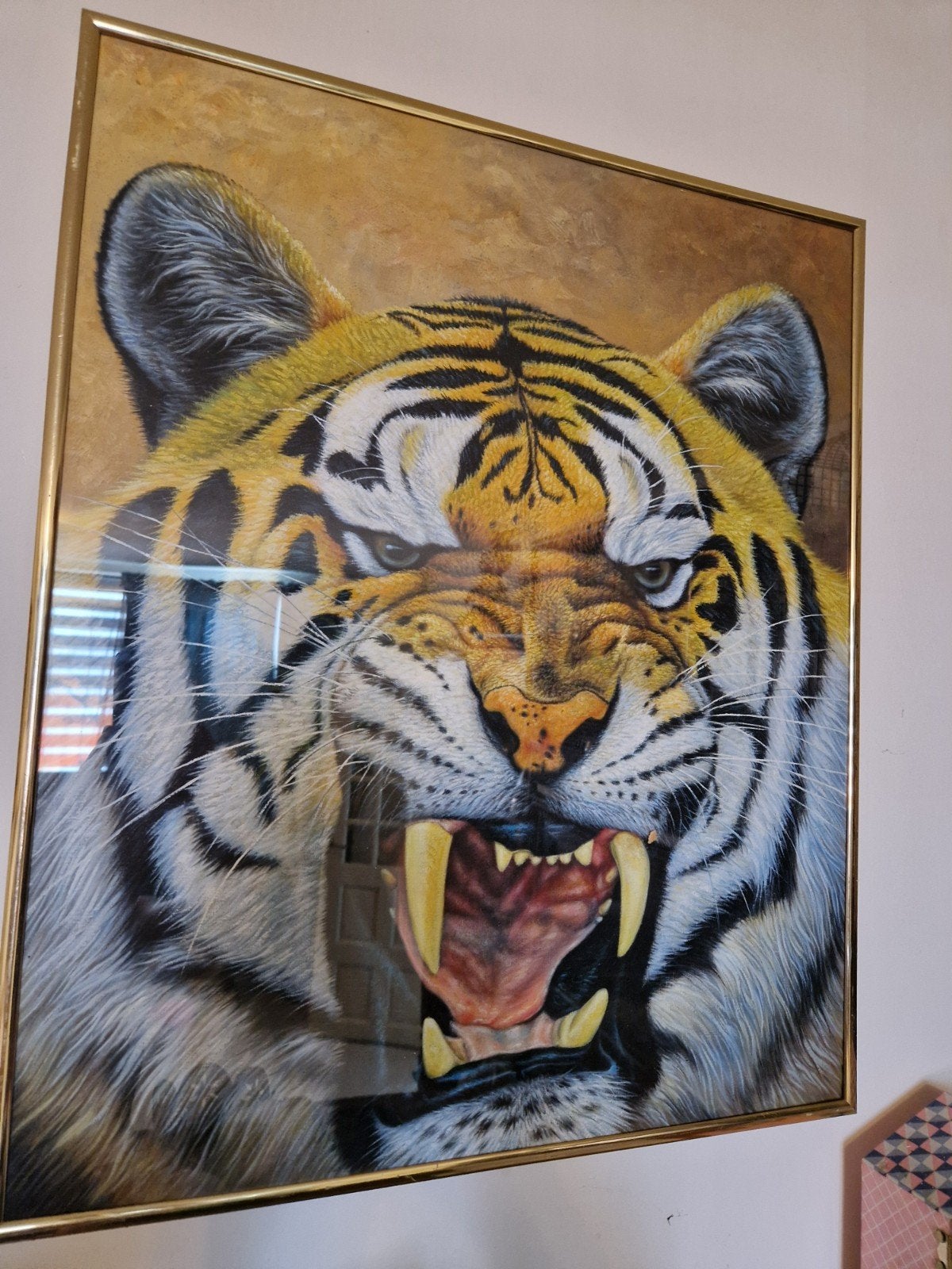 Tijger schilderij, Ophalen of Verzenden