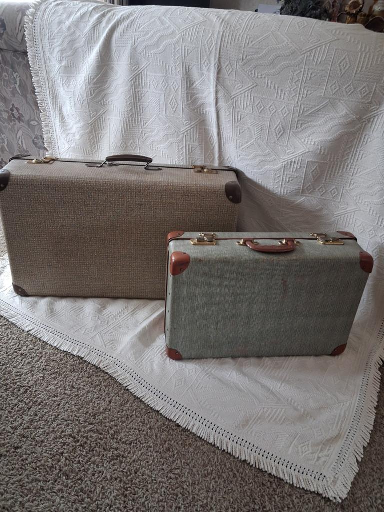 Vintage koffers, Sieraden, Tassen en Uiterlijk, Koffers, Ophalen, Hard kunststof