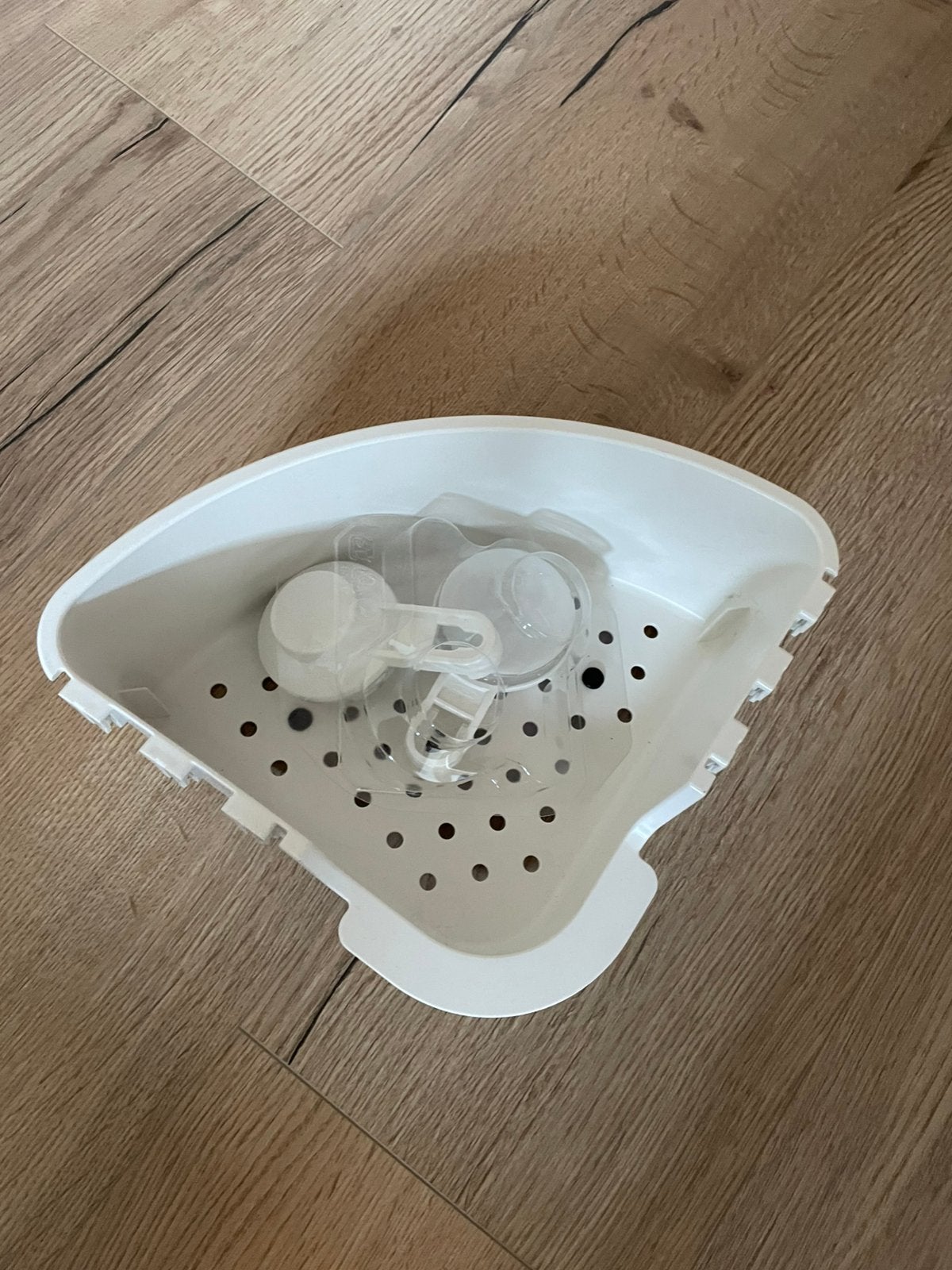 IKEA TISKEN hoekbakje - NOOIT GEBRUIKT, Huis en Inrichting, Wit, Nieuw, Douche-accessoire, Ophalen