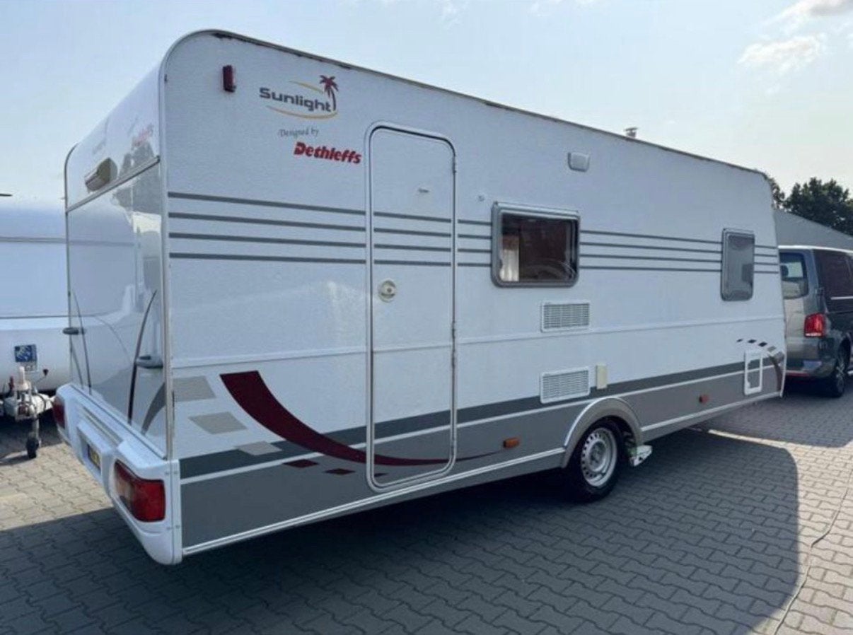 Dethleffs Sunlight Caravan met stapelbed en fransbed, Koelkast, Stapelbed, Treinzit, Particulier
