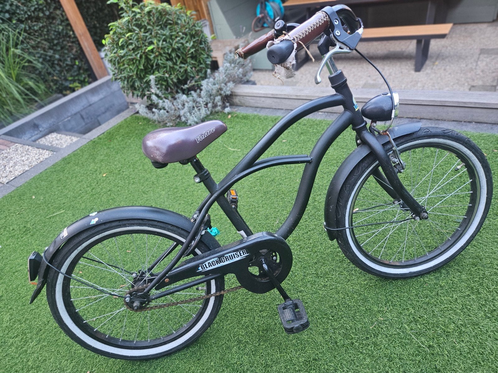 Volare Black Cruiser kinderfiets - gebruikt, Ophalen, Terugtraprem, Gebruikt, Staal
