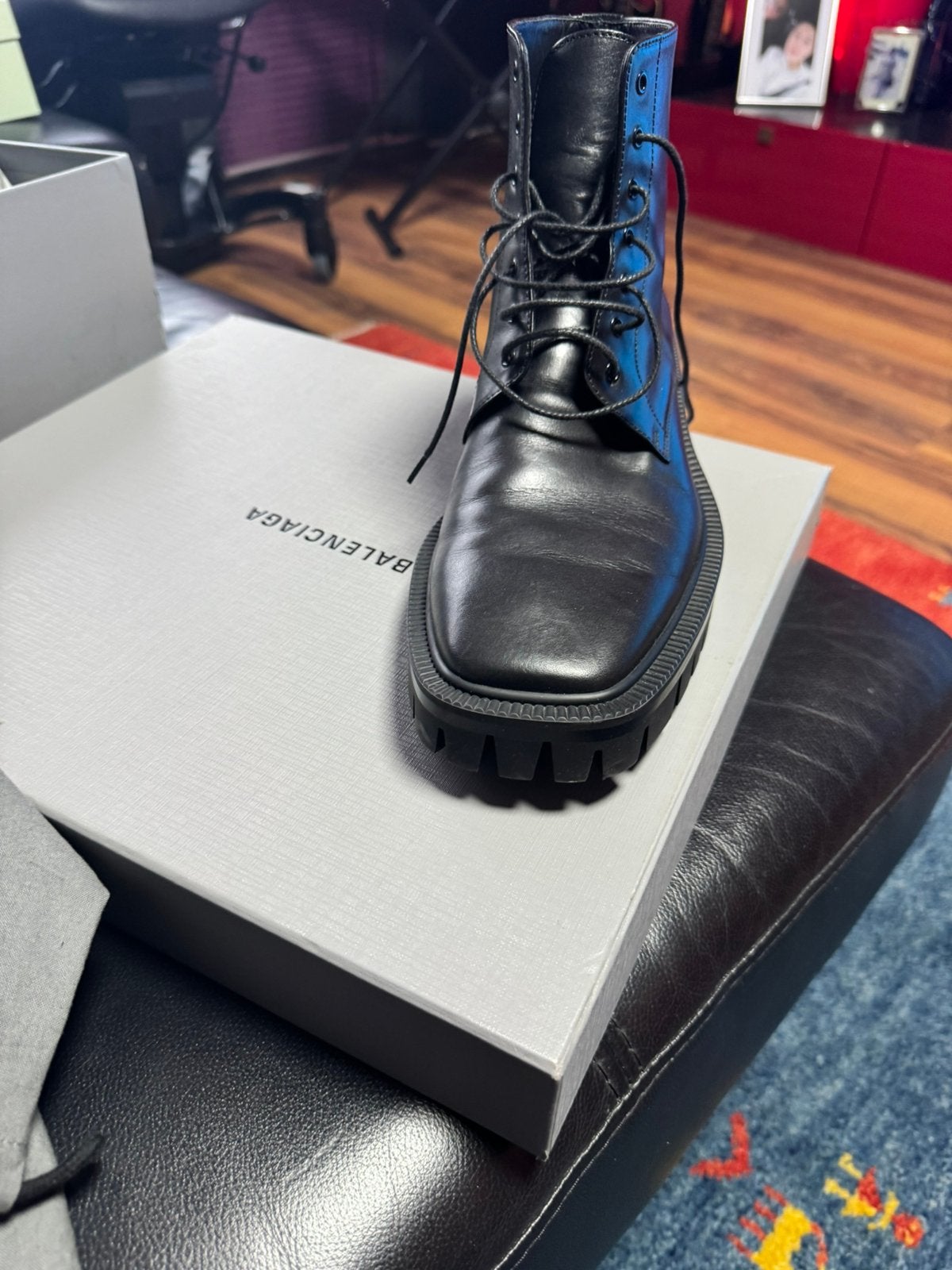 Balenciaga schoenen maat 41-42, Ophalen of Verzenden, Zo goed als nieuw, Zwart