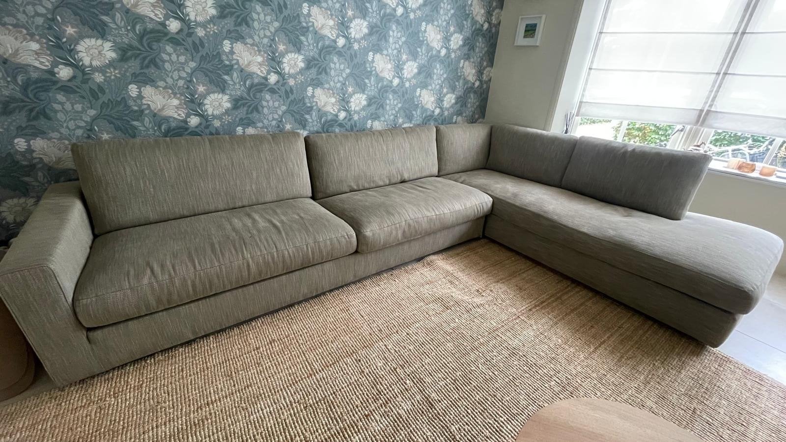 Comfortabele hoekbank van Linteloo met chaise longue, Ophalen, Gebruikt, Hoekbank, 300 cm of meer