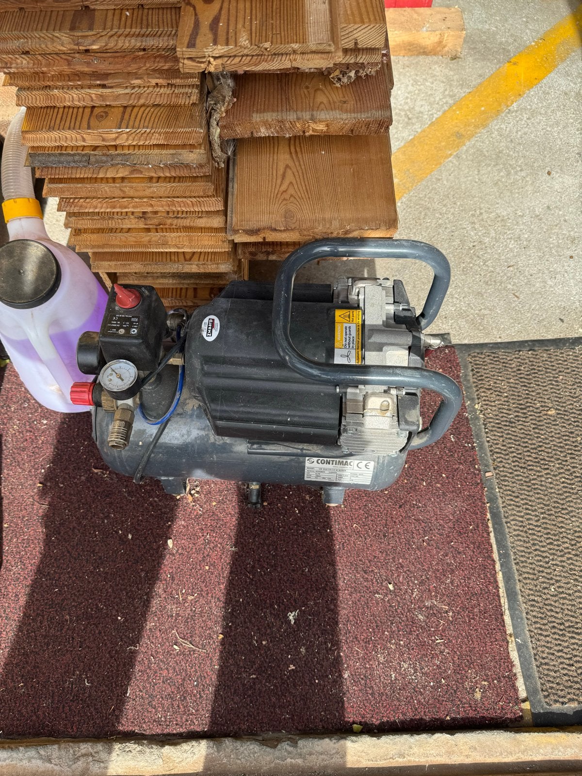 Contimac CM 210/10/15 W Boxer Stille Compressor 10 bar, Doe-het-zelf en Verbouw, Ophalen, Gebruikt, 10 bar of meer, 200 tot 400 liter/min
