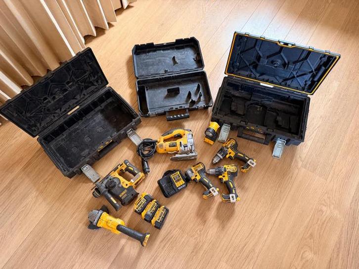 Dewalt Gereedschapset: Boormachines, Zaag, Hamer & Accu's, Doe-het-zelf en Verbouw, Gereedschap | Boormachines, Overige typen