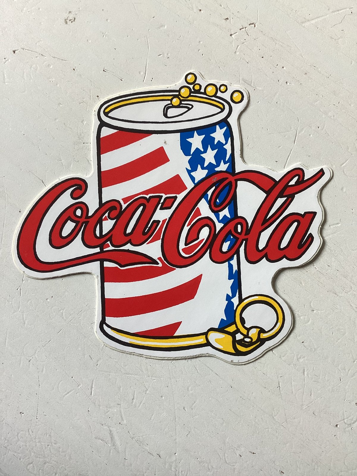 Sticker Coca Cola (blikje/USA), Verzenden, Zo goed als nieuw, Merk
