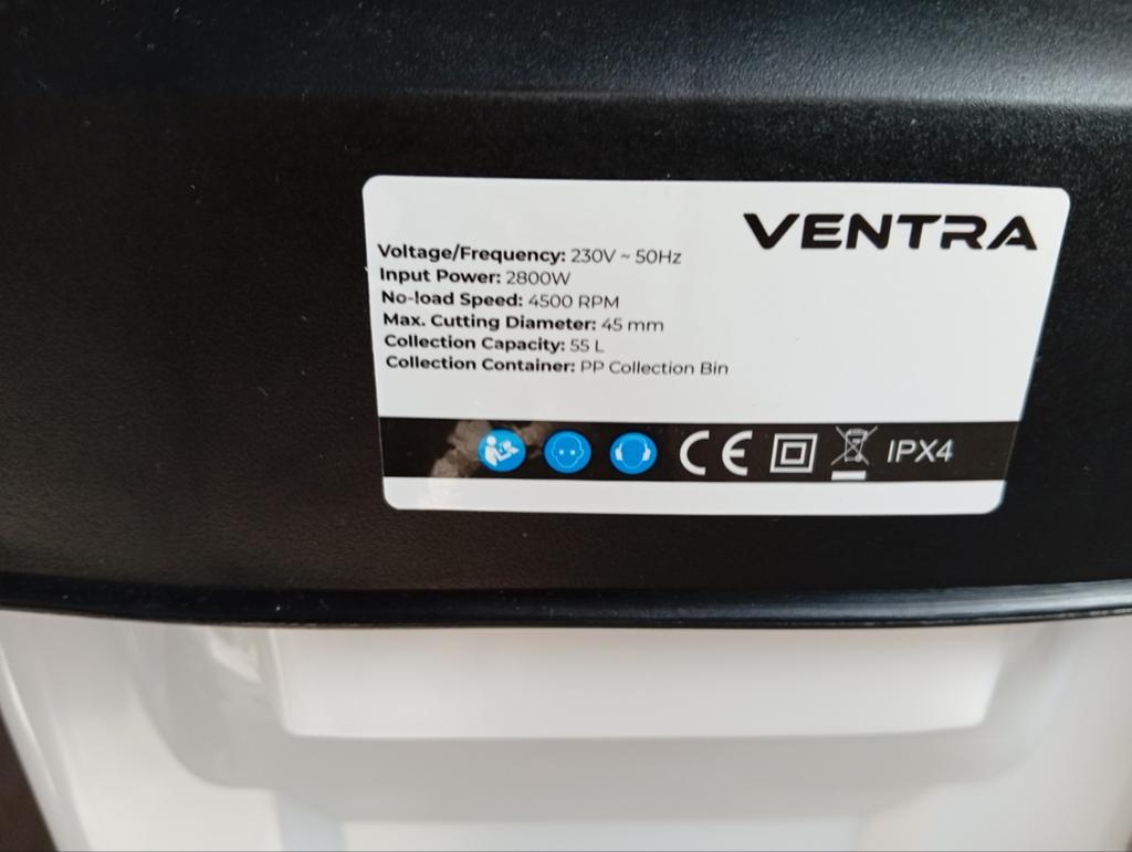 Ventra Hakselaar 2800W met opvangbak, Tuin en Terras, Hakselaars, Ophalen of Verzenden, Zo goed als nieuw, Met opvangbak, Elektrisch