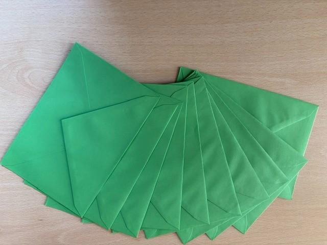 1000 Groene enveloppen, Ophalen of Verzenden, Envelop