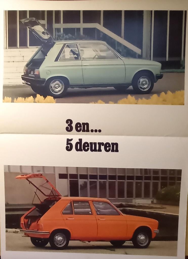 Peugeot 104 uitvouwfolder 1979, Verzenden, Zo goed als nieuw, Peugeot
