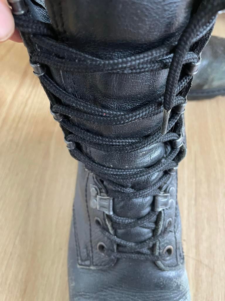 Stoere legerkisten maat 40/41, Ophalen of Verzenden, Gedragen, Zwart, Lage of Enkellaarzen