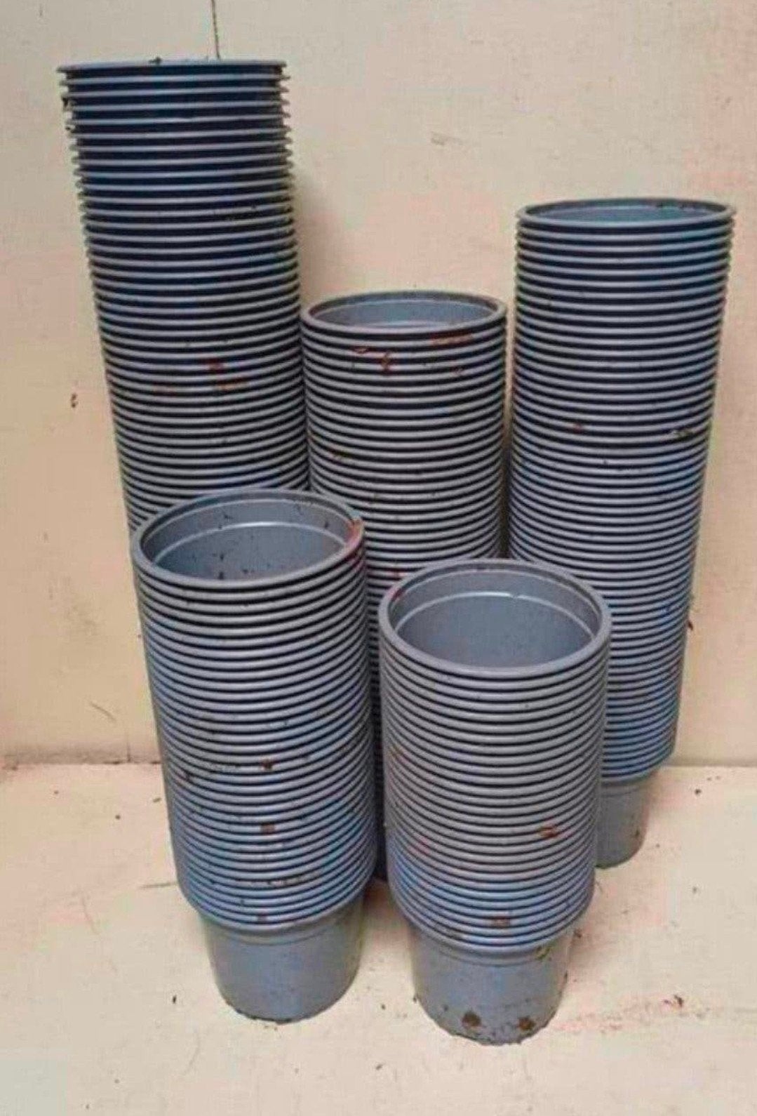 kweekpotten plantenpotten bloempotten 14 cm, Kunststof, Gebruikt, Rond, Ophalen of Verzenden