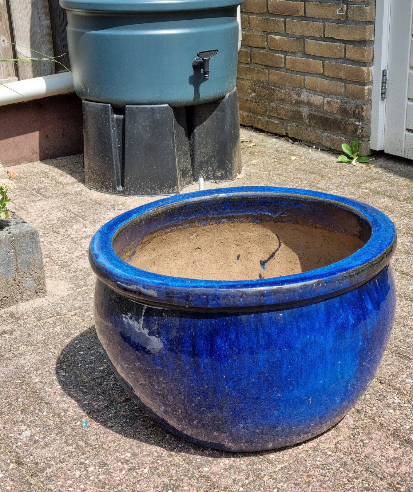 zéér grote, 49 cm , Plantenbak - Boompjesbak, Tuin en Terras, Ophalen, Steen, Gebruikt, Minder dan 60 cm
