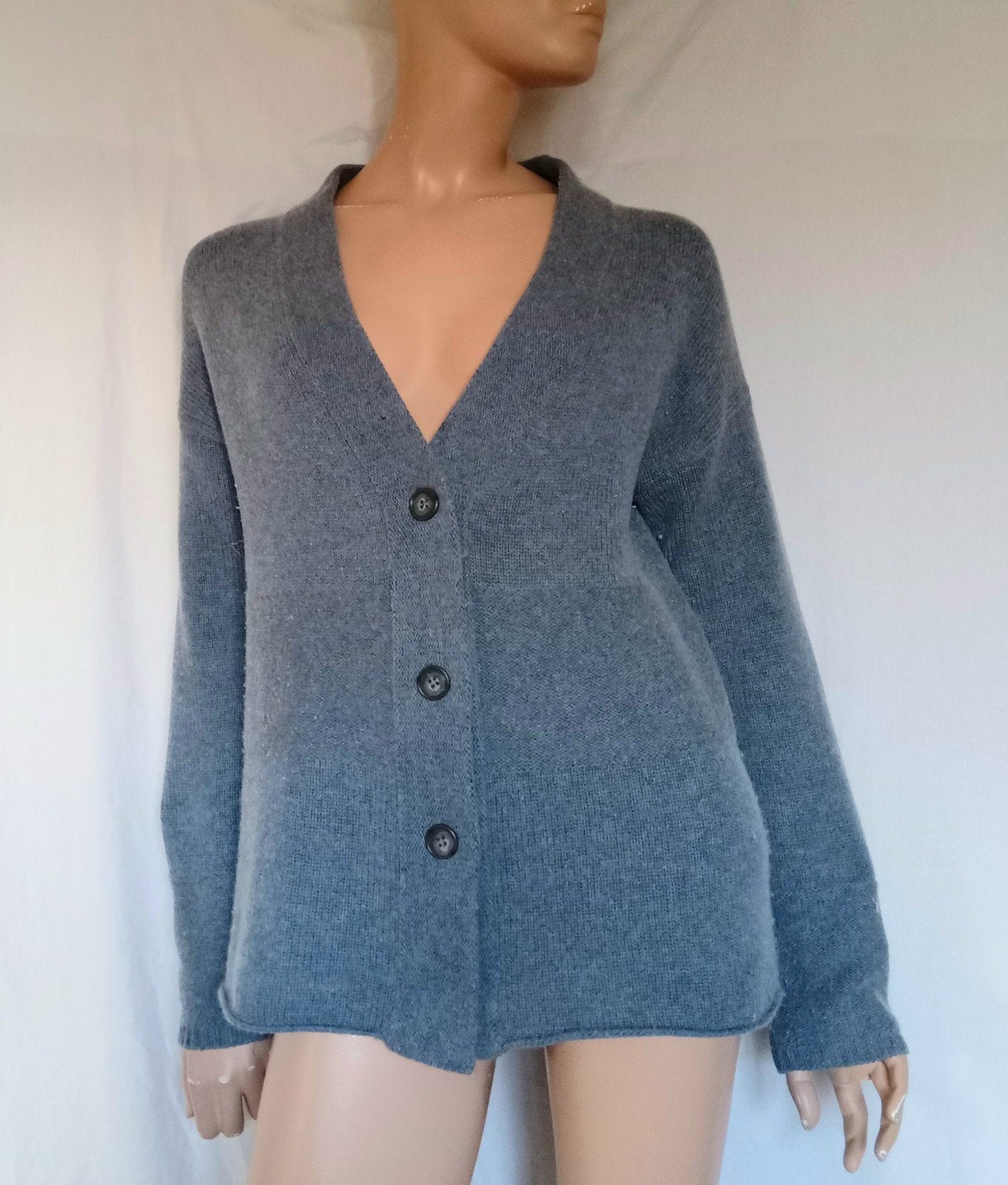 REPEAT Vest , Maat 40 , WOL , CASHMERE, Ophalen of Verzenden, Zo goed als nieuw, Maat 38/40 (M), Blauw