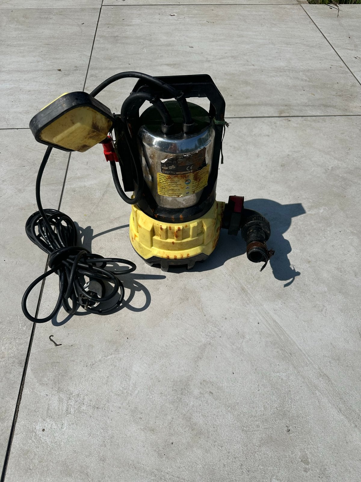 Parkside PTPS 1100 A1 Dompelpomp voor vuilwater tuinpomp, Tuin en Terras, Waterpompen, Gebruikt, Elektrisch, Dompelpomp, Ophalen